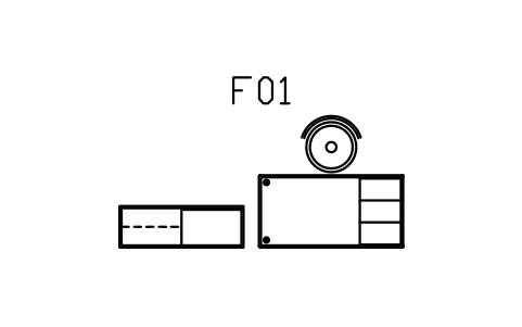 Preview of the Home office set, desk, shelves symbol, block MCM_SET_OFFICE