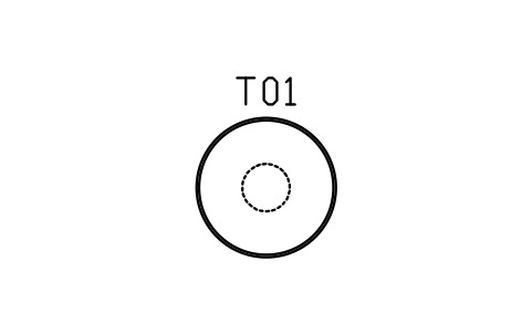 Preview of the Tulip table, round, 1300 symbol, block MCM_TULIP_1300