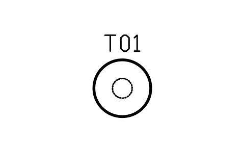 Preview of the Tulip table, round, 900 symbol, block MCM_TULIP_900