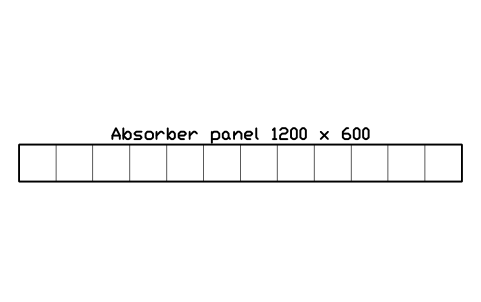 Preview of the Absorber panel 1200 x 600 symbol, block MUS_ABSORBER_1200