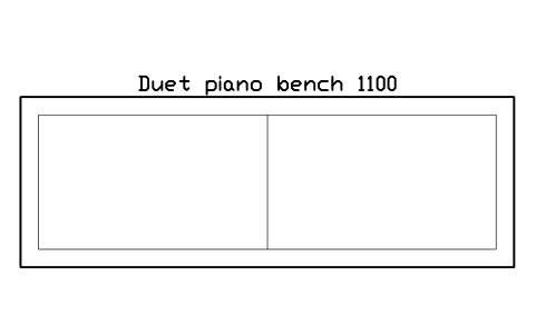 Preview of the Duet piano bench 1100 symbol, block MUS_BENCH_TWIN
