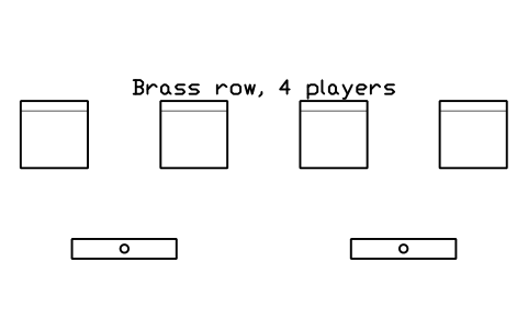 Preview of the Brass row, 4 players symbol, block MUS_BRASS_ROW_4