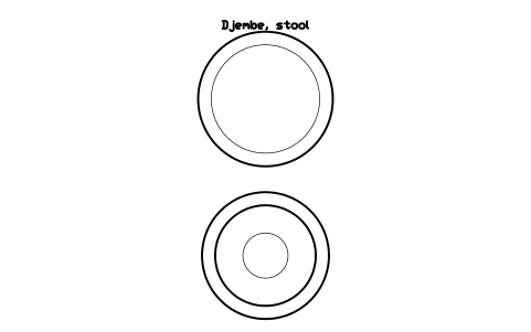 Preview of the Djembe, stool symbol, block MUS_DJEMBE