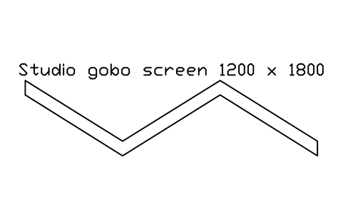 Preview of the Studio gobo screen 1200 x 1800 symbol, block MUS_GOBO_SCREEN