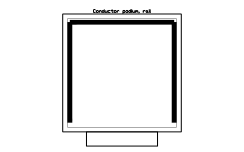 Preview of the Conductor podium, rail symbol, block MUS_PODIUM_RAIL