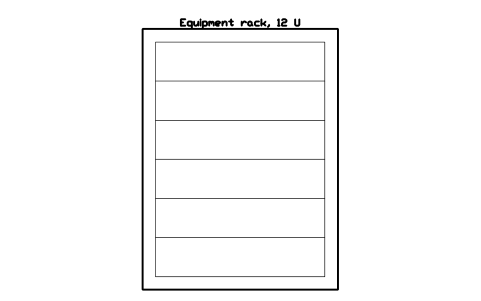 Preview of the Equipment rack, 12 U symbol, block MUS_RACK_12U