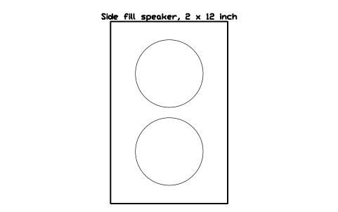Preview of the Side fill speaker, 2 x 12 inch symbol, block MUS_SIDE_FILL