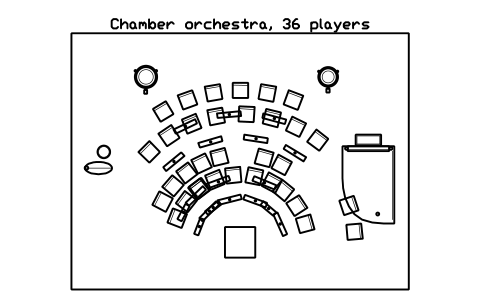 Preview of the Chamber orchestra, 36 players symbol, block MUS_STAGE_CHAMBER
