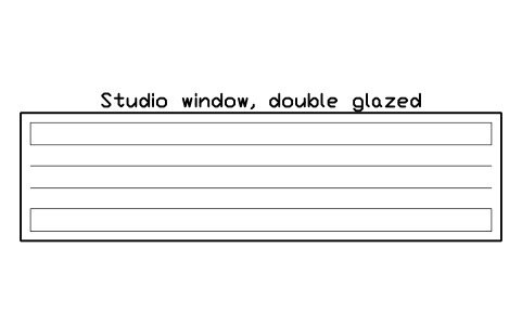 Preview of the Studio window, double glazed symbol, block MUS_STUDIO_WINDOW