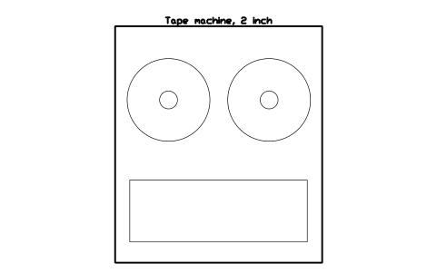 Preview of the Tape machine, 2 inch symbol, block MUS_TAPE_MACHINE