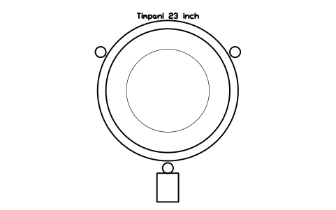 Preview of the Timpani 23 inch symbol, block MUS_TIMPANI_23