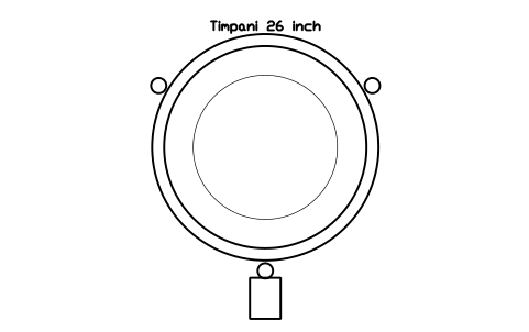 Preview of the Timpani 26 inch symbol, block MUS_TIMPANI_26