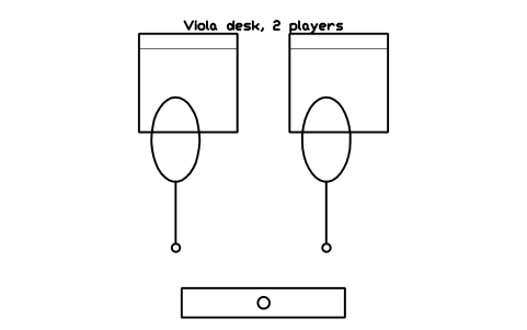 Preview of the Viola desk, 2 players symbol, block MUS_VIOLA_DESK