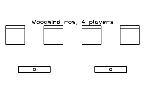 Preview of the Woodwind row, 4 players symbol, block MUS_WIND_ROW_4