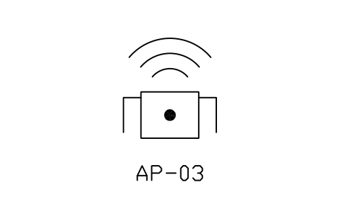 Anteprima del simbolo Access point, outdoor, blocco NET_AP_OUTDOOR