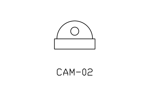 Anteprima del simbolo IP camera, dome, blocco NET_CAM_DOME