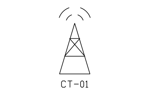 Anteprima del simbolo Cell tower, blocco NET_CELL_TOWER
