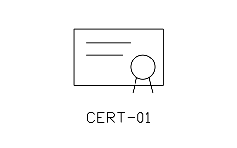 Anteprima del simbolo Certificate, blocco NET_CERT