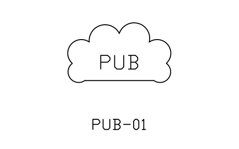 Anteprima del simbolo Public cloud, blocco NET_CLOUD_PUBLIC