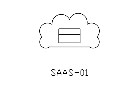 Anteprima del simbolo Cloud application, blocco NET_CLOUD_SAAS
