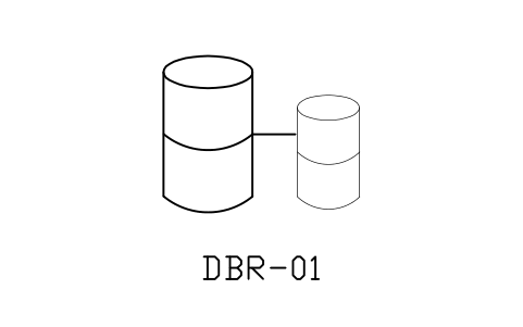Anteprima del simbolo Database with replica, blocco NET_DB_REPLICA