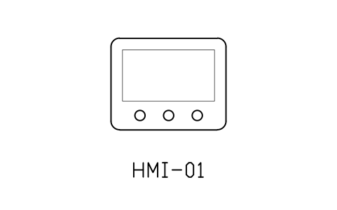 Anteprima del simbolo HMI panel, blocco NET_HMI
