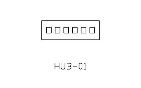 Anteprima del simbolo Hub, blocco NET_HUB
