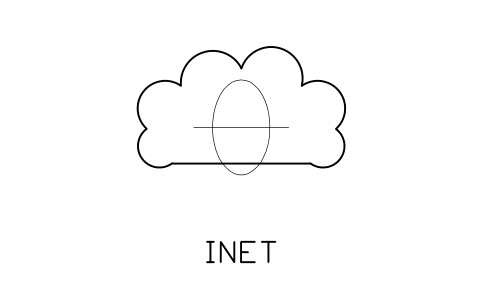 Anteprima del simbolo Internet, blocco NET_INTERNET