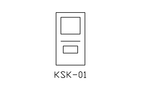 Anteprima del simbolo Self-service kiosk, blocco NET_KIOSK