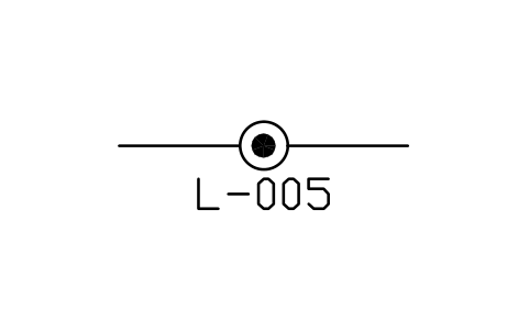 Anteprima del simbolo Link, coaxial, blocco NET_LINK_COAX