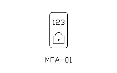 Anteprima del simbolo Multi-factor token, blocco NET_MFA