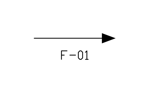 Anteprima del simbolo Traffic flow arrow, blocco NET_MK_FLOW