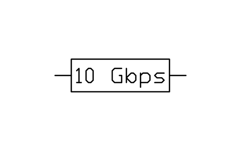 Anteprima del simbolo Bandwidth label, blocco NET_MK_SPEED