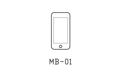 Anteprima del simbolo Smartphone, blocco NET_PHONE_MOBILE