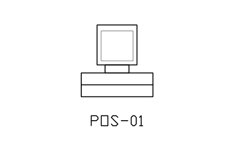 Anteprima del simbolo Point-of-sale terminal, blocco NET_POS