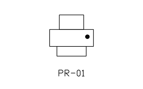 Anteprima del simbolo Network printer, blocco NET_PRINTER