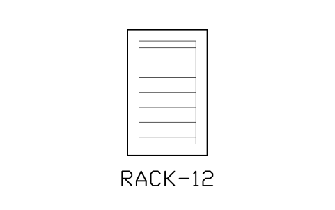 Anteprima del simbolo Equipment rack, blocco NET_RACK