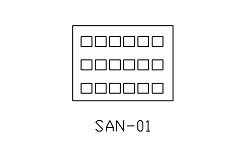 Anteprima del simbolo Storage array, blocco NET_SAN_ARRAY