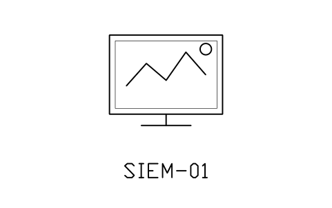 Anteprima del simbolo Security monitoring, blocco NET_SIEM