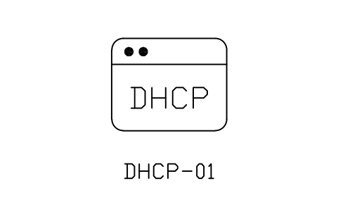 Anteprima del simbolo DHCP server, blocco NET_SVC_DHCP
