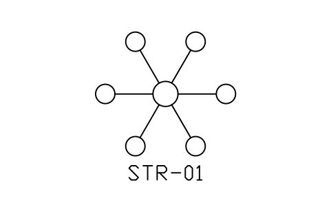 Anteprima del simbolo Star topology, blocco NET_TOPO_STAR