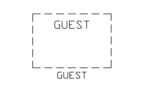 Anteprima del simbolo Zone, guest, blocco NET_ZONE_GUEST