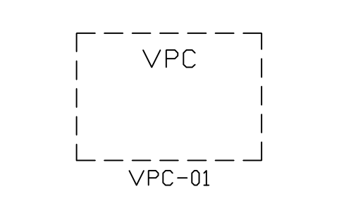 Anteprima del simbolo Zone, cloud network, blocco NET_ZONE_VPC