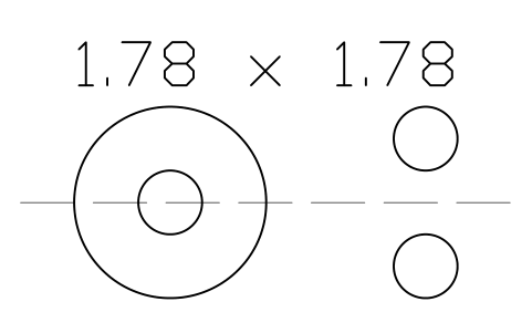 Vorschau des Symbols O-ring 1.78 x 1.78, Block ORG_004