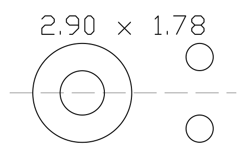 Vorschau des Symbols O-ring 2.90 x 1.78, Block ORG_006