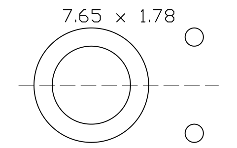 Vorschau des Symbols O-ring 7.65 x 1.78, Block ORG_011