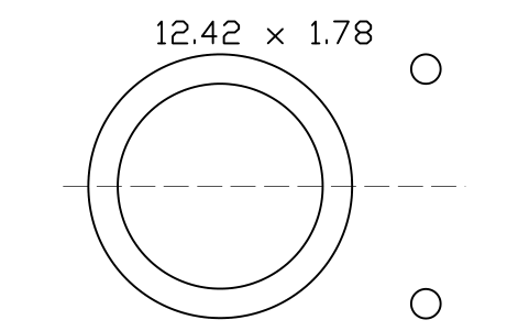 Vorschau des Symbols O-ring 12.42 x 1.78, Block ORG_014