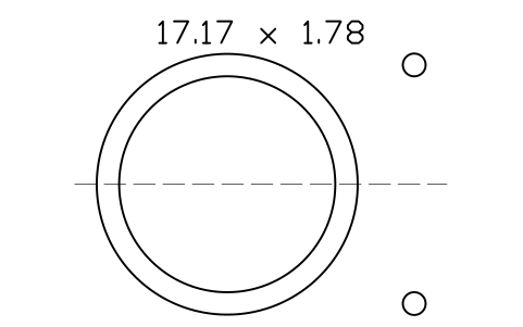 Anteprima del simbolo O-ring 17.17 x 1.78, blocco ORG_017