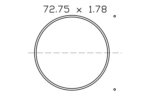 Vorschau des Symbols O-ring 72.75 x 1.78, Block ORG_040