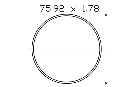 Vorschau des Symbols O-ring 75.92 x 1.78, Block ORG_041